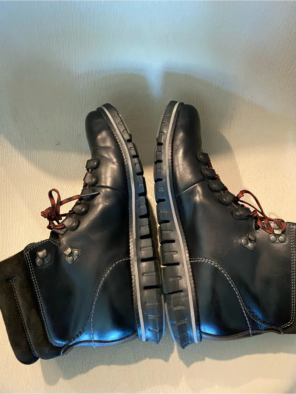 Cole Haan Zerogrand Hiking Boots Mens Size 10m Black C30403 Lace Up